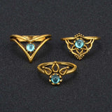Symbols of Serenity Boho-Midi Ring Set of 9